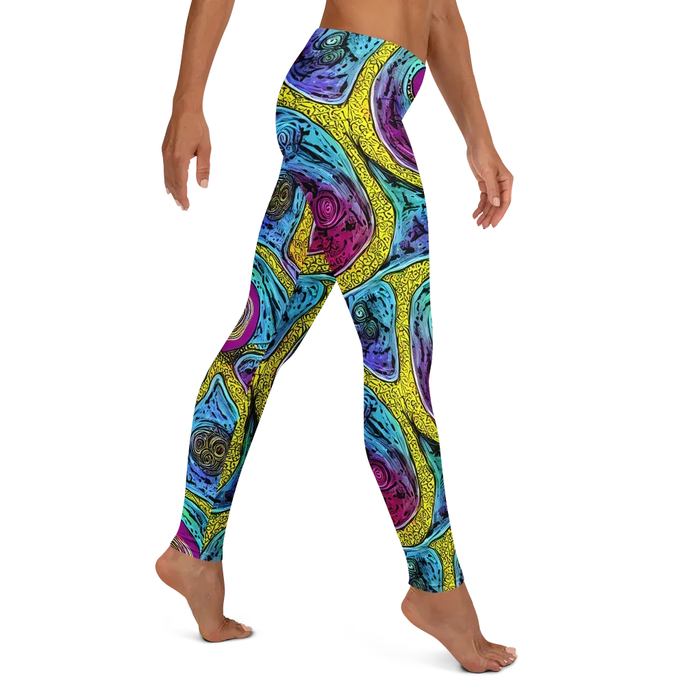 Orbiting Orbs on Leggings — Right
