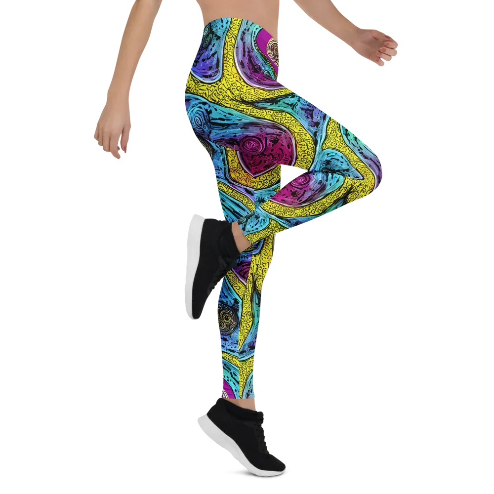Orbiting Orbs on Leggings — Right