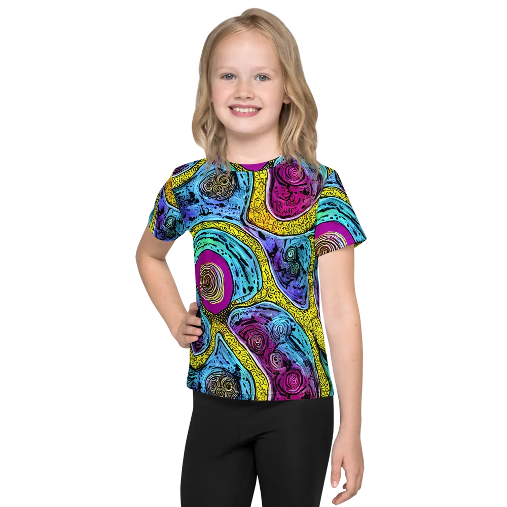 Orbiting Orbs on Kids Crew Neck T-Shirt — Front