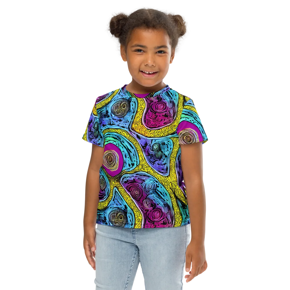 Orbiting Orbs on Kids Crew Neck T-Shirt — Front