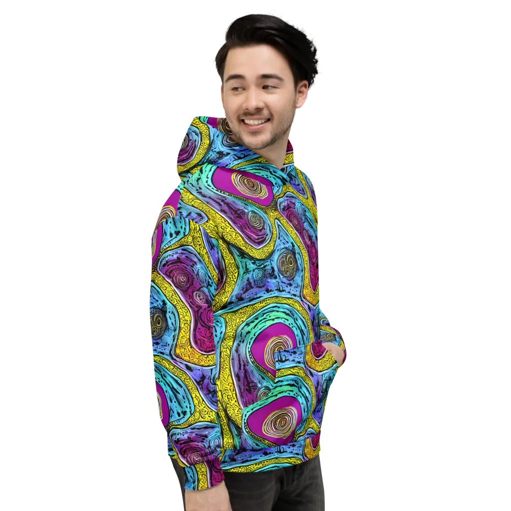 Orbiting Orbs on Hoodie — Right