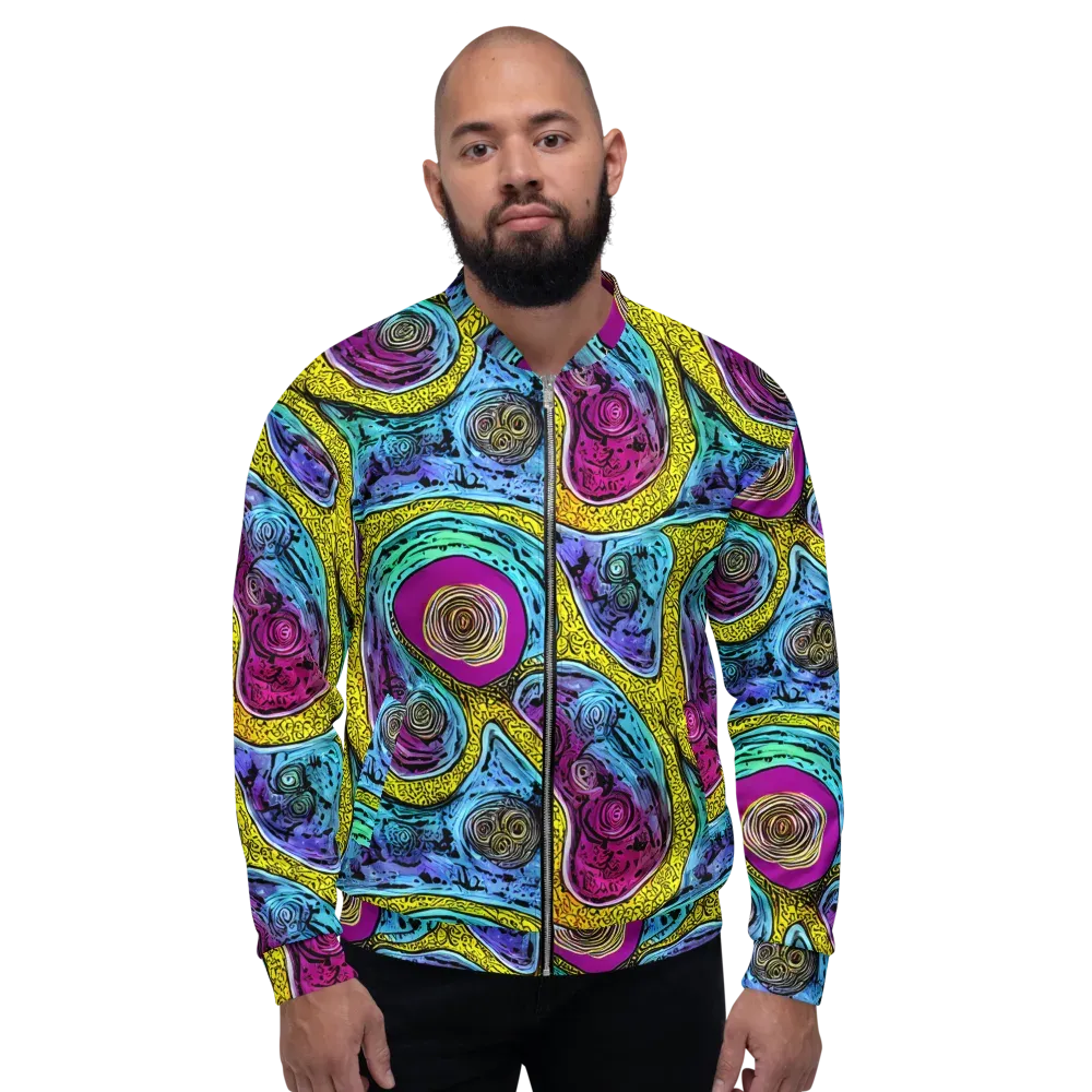 Orbiting Orbs on Bomber Jacket — Front
