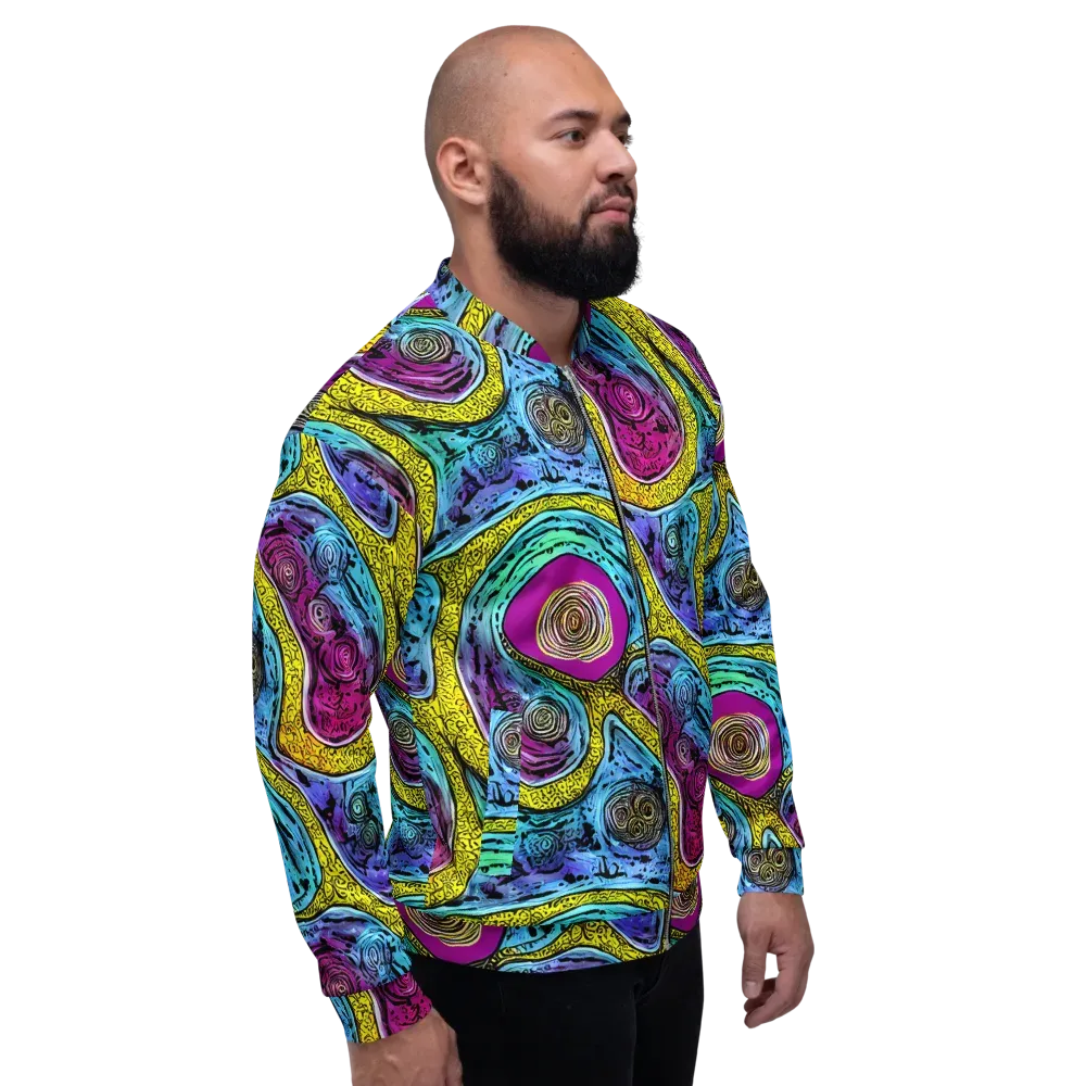 Orbiting Orbs on Bomber Jacket — Right