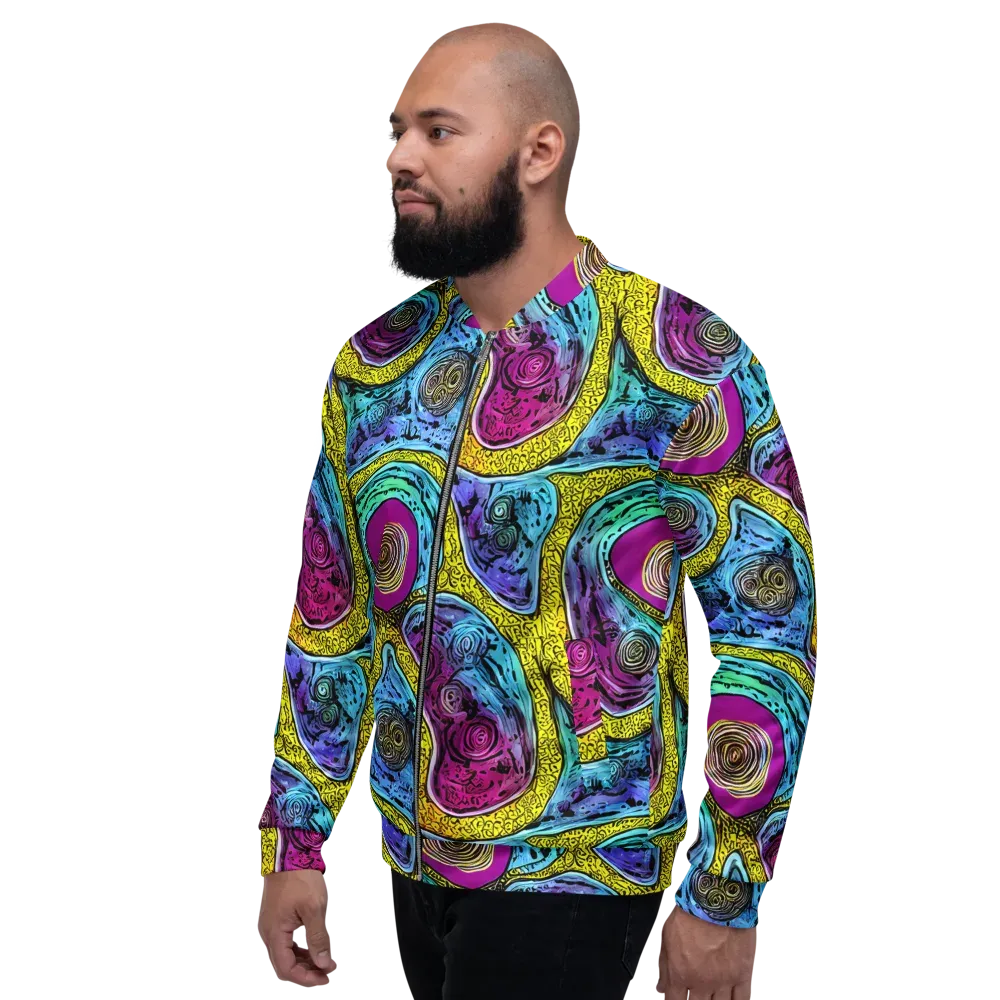 Orbiting Orbs on Bomber Jacket — Left