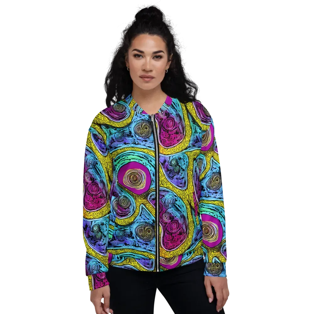 Orbiting Orbs on Bomber Jacket — Front