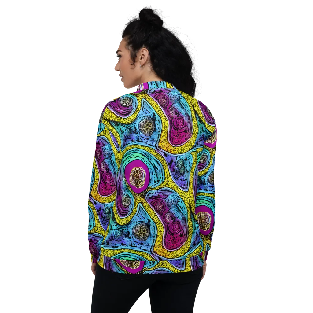 Orbiting Orbs on Bomber Jacket — Back