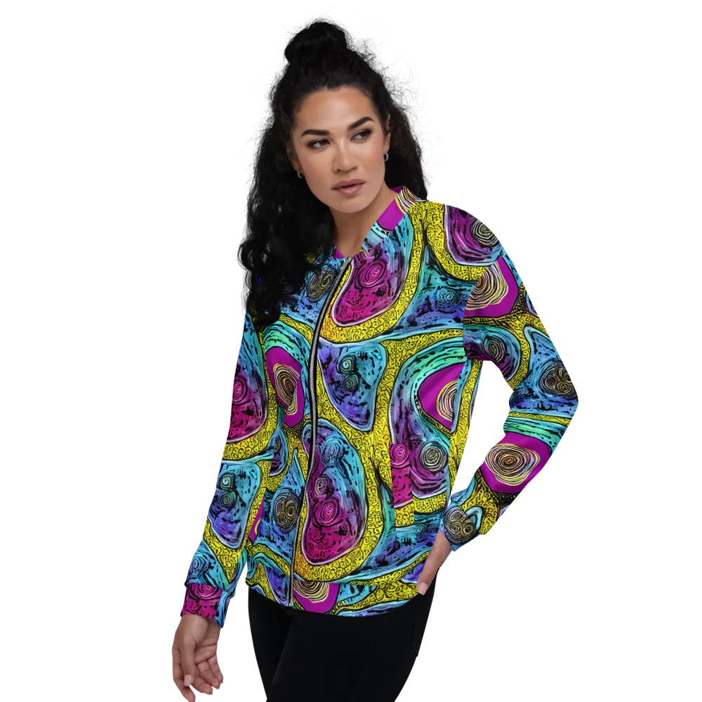 Orbiting Orbs on Bomber Jacket — Left