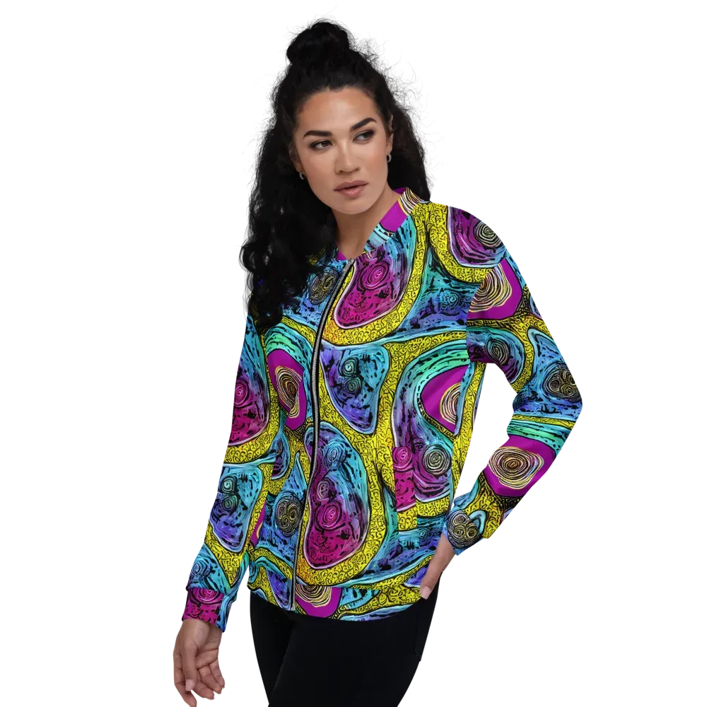 Orbiting Orbs on Bomber Jacket — Left
