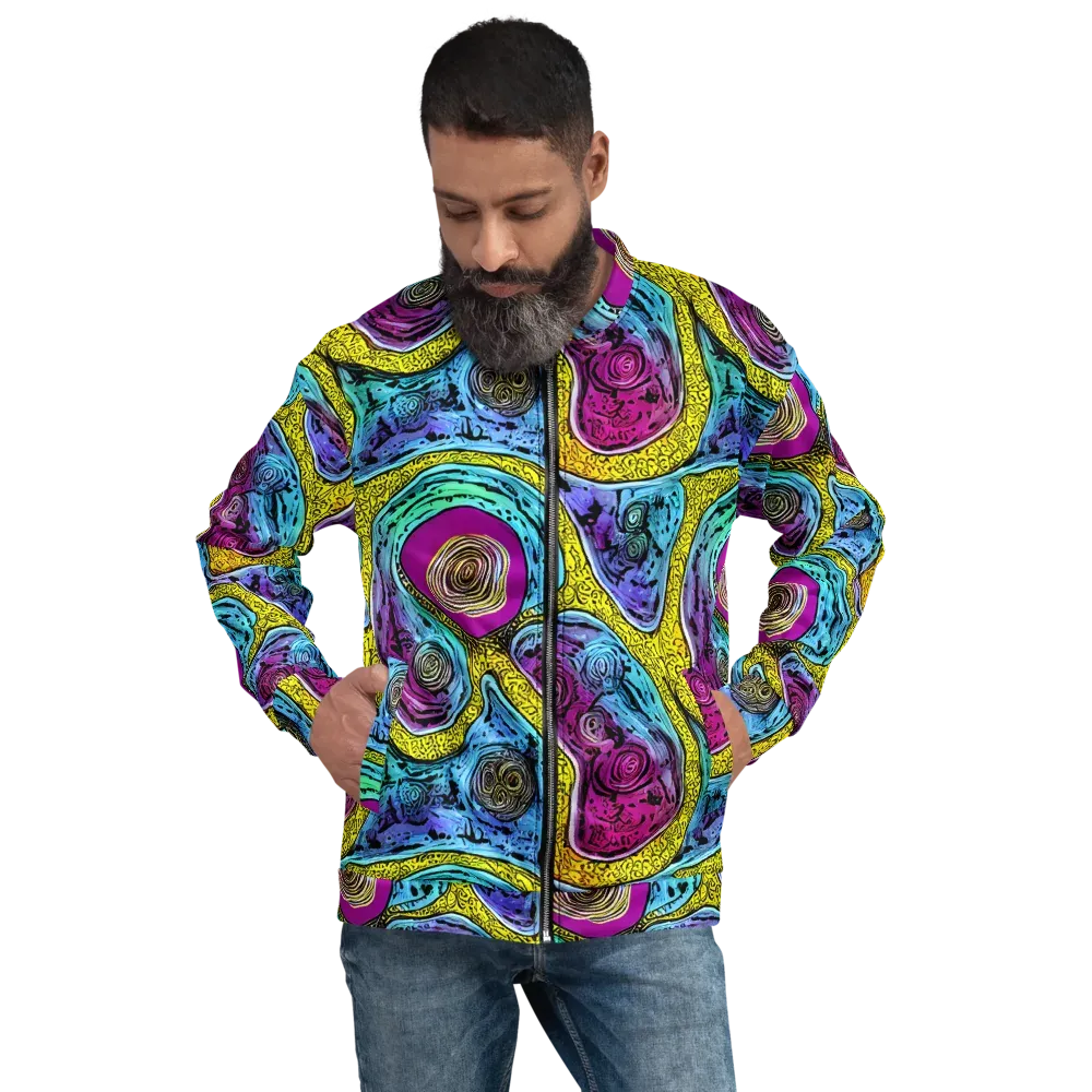 Orbiting Orbs on Bomber Jacket — Front