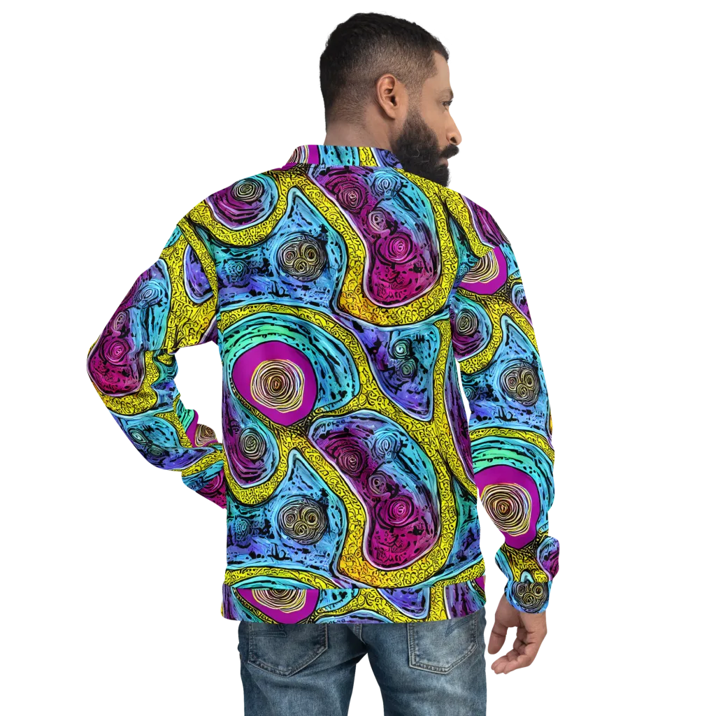 Orbiting Orbs on Bomber Jacket — Back