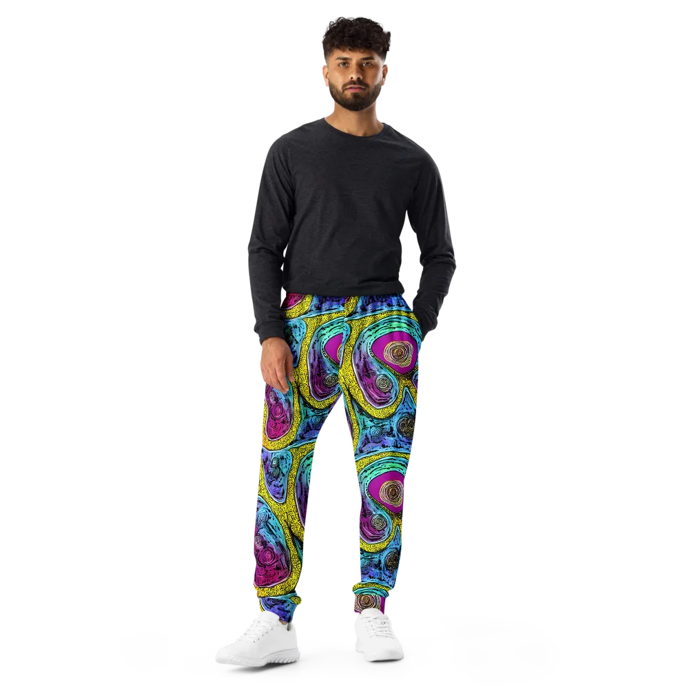 Orbiting Orbs on Men's Joggers — Front