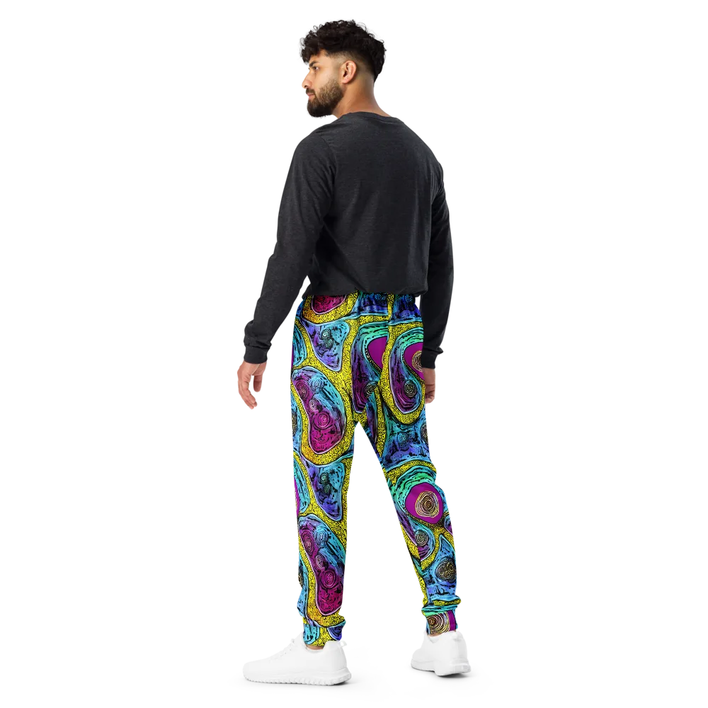 Orbiting Orbs on Men's Joggers — Back