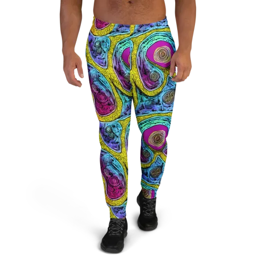 Orbiting Orbs on a Men's Joggers