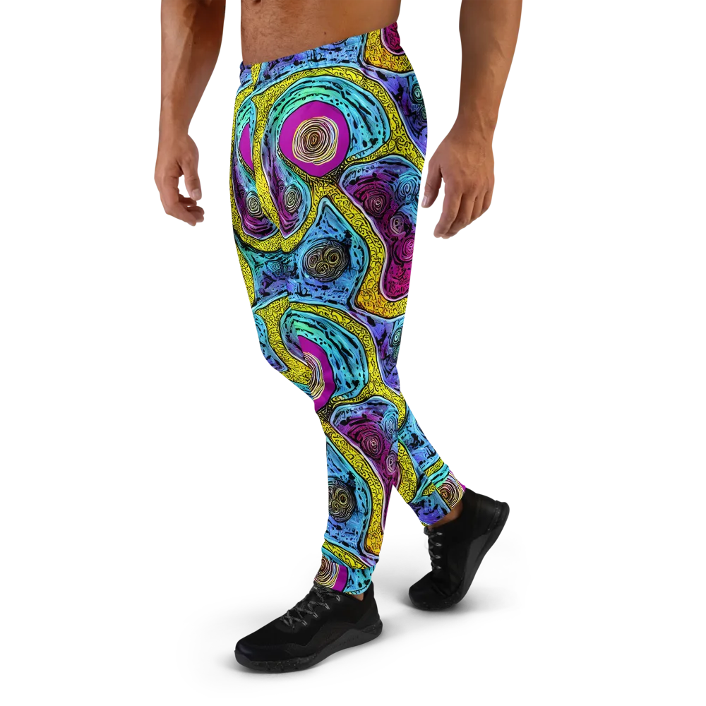 Orbiting Orbs on Men's Joggers — Left