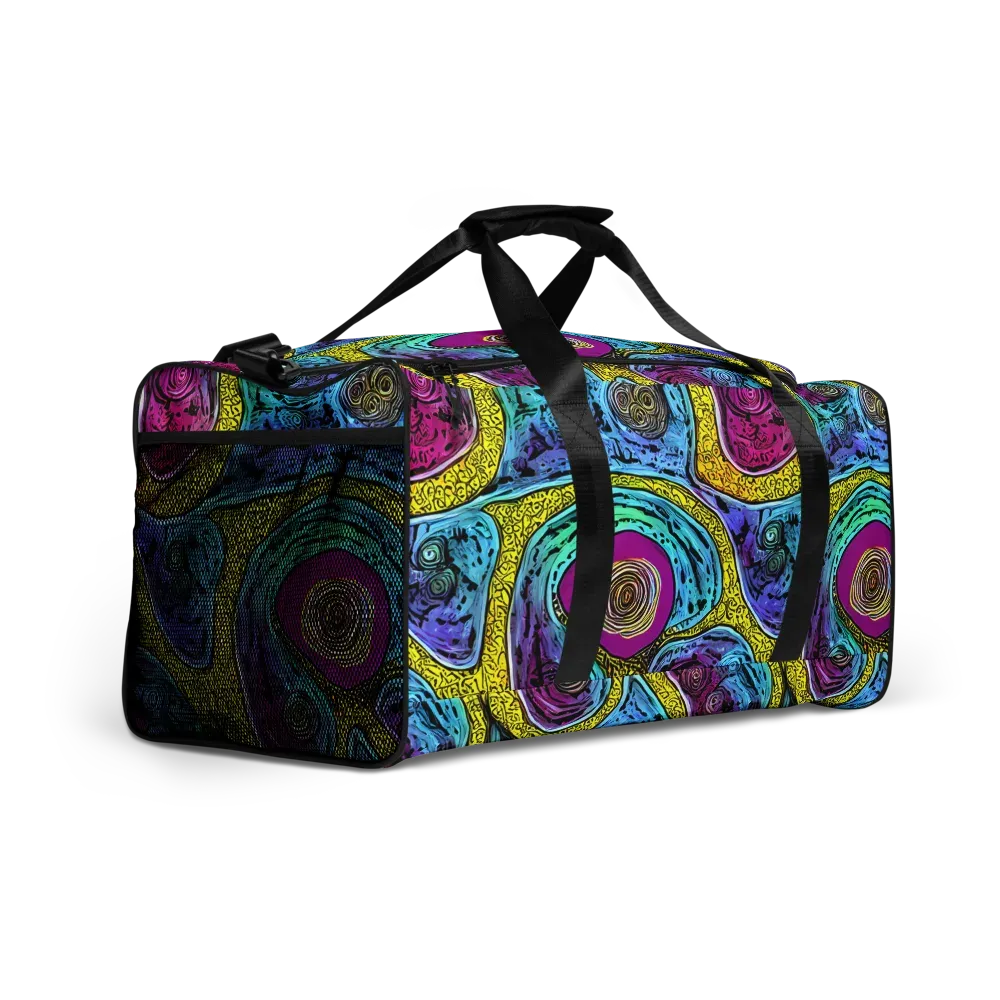 Orbiting Orbs on Duffle Bag — Right Front