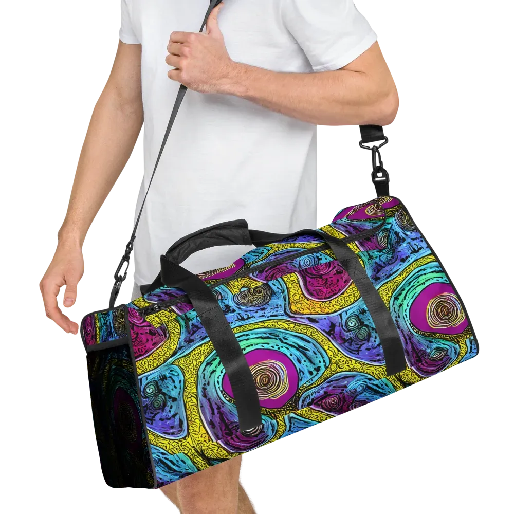 Orbiting Orbs on Duffle Bag — Right Front