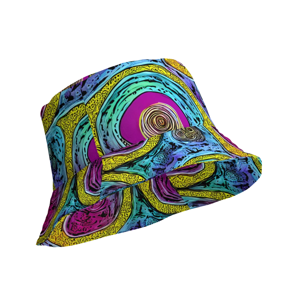 Orbiting Orbs on Reversible Bucket Hat — Product details Outside