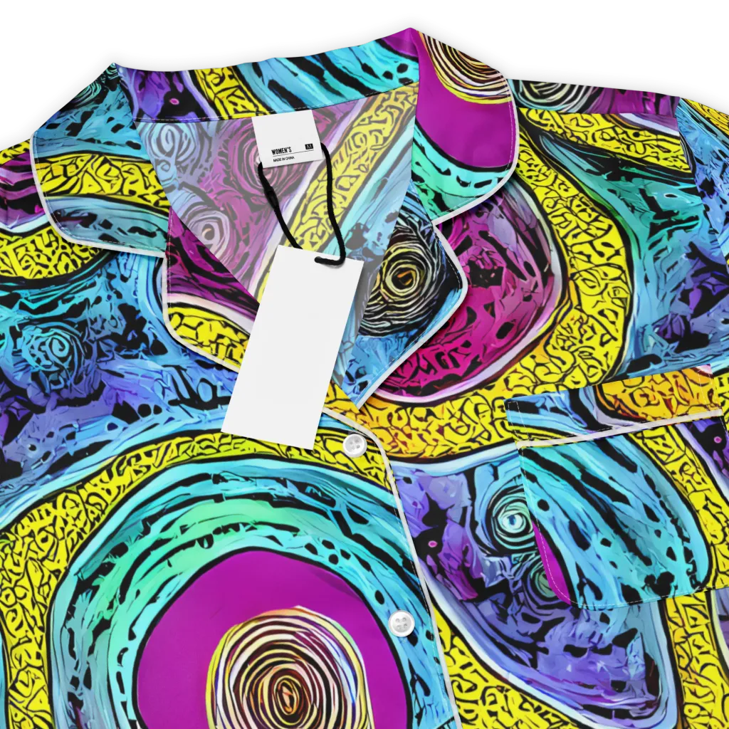 Orbiting Orbs on Women's Short Sleeve Pajama Top — Product details