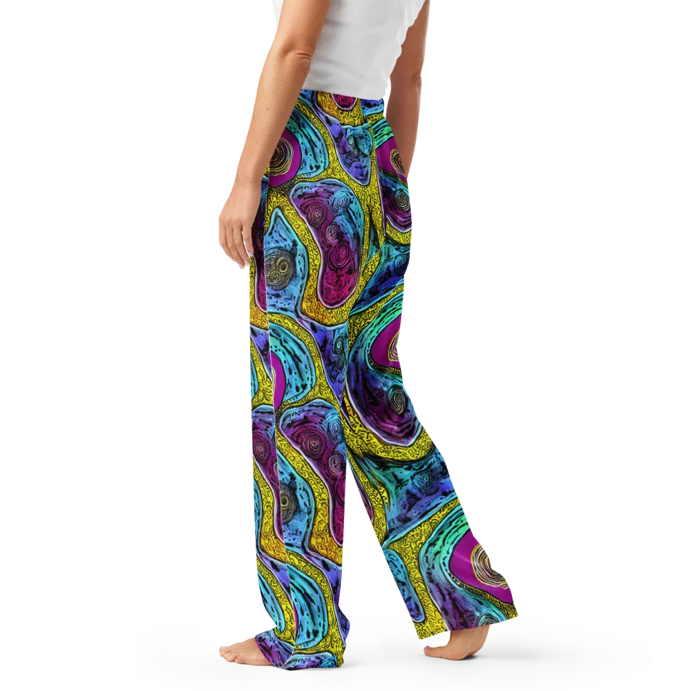 Orbiting Orbs on Women's Pajama Pants — Left