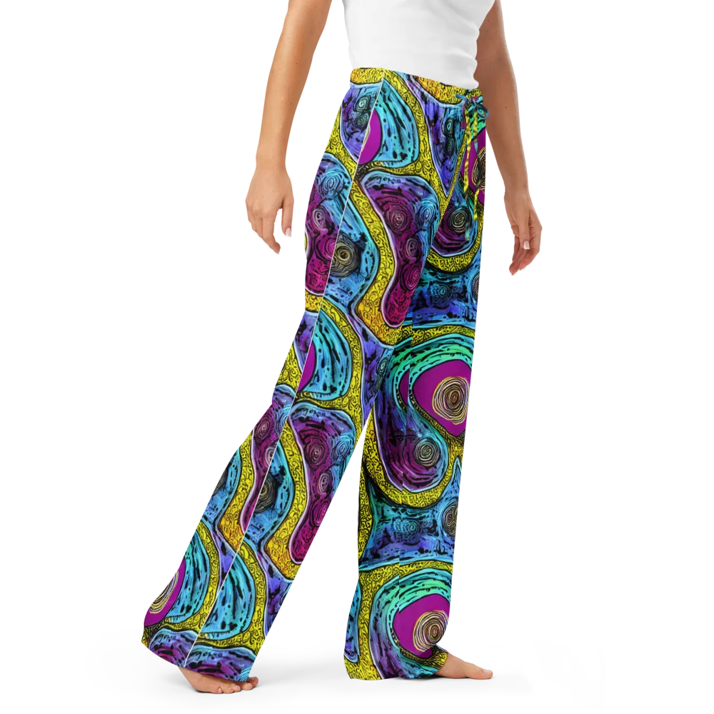 Orbiting Orbs on Women's Pajama Pants — Right Front