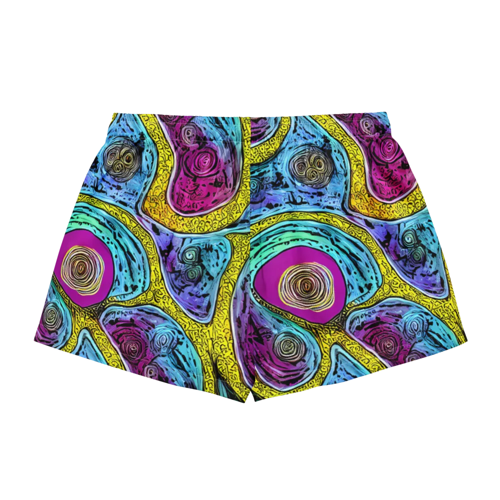 Orbiting Orbs on Women's Pajama Shorts — Back