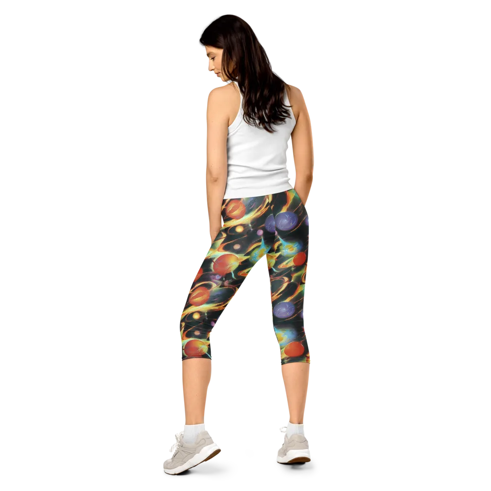 Fabritius Fantasy on Capri Leggings — Back