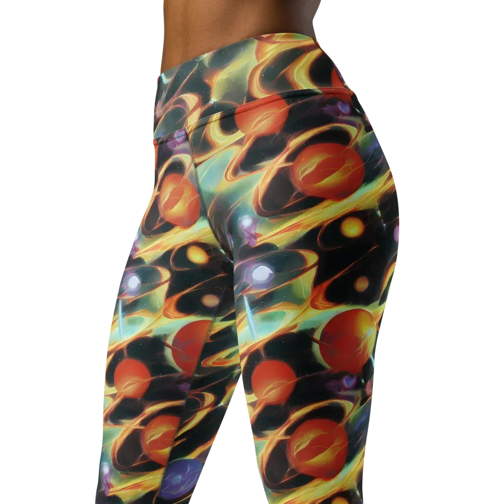 Fabritius Fantasy on Yoga Leggings — Left Front