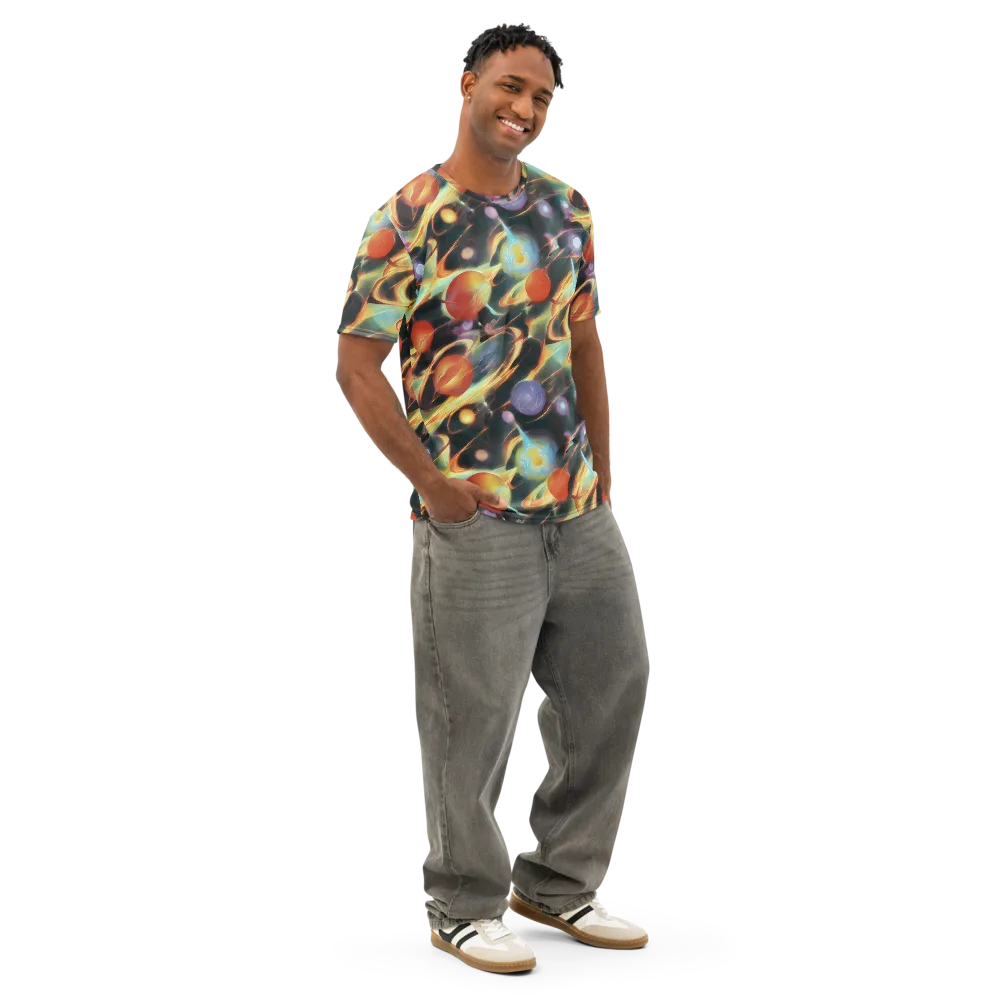 Fabritius Fantasy on Men's Cotton Crew Neck T-Shirt — Right Front