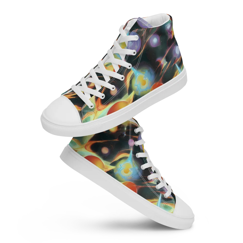 Fabritius Fantasy on Men's High Top Canvas Shoes — Front