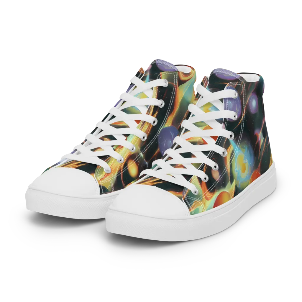 Fabritius Fantasy on Women's High Top Canvas Shoes — Left Front