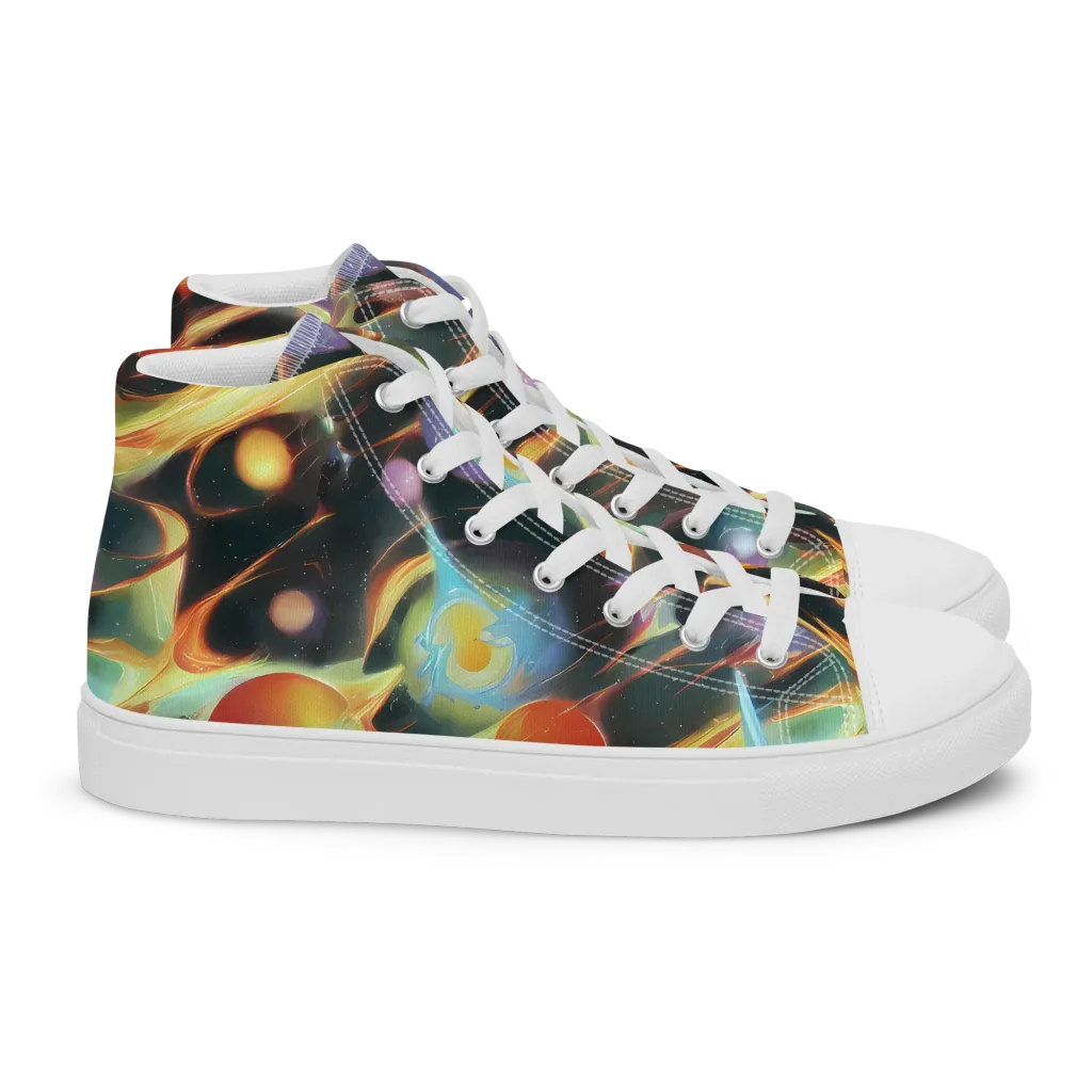 Fabritius Fantasy on Women's High Top Canvas Shoes — Right