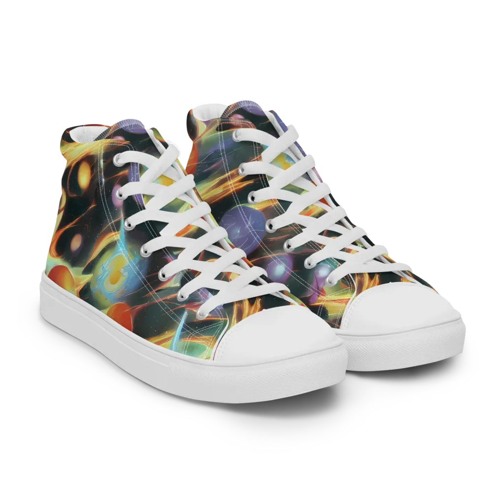 Fabritius Fantasy on Women's High Top Canvas Shoes — Right Front