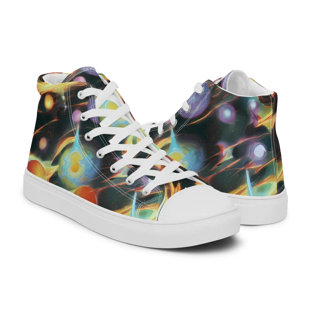 Fabritius Fantasy on Women's High Top Canvas Shoes — Right