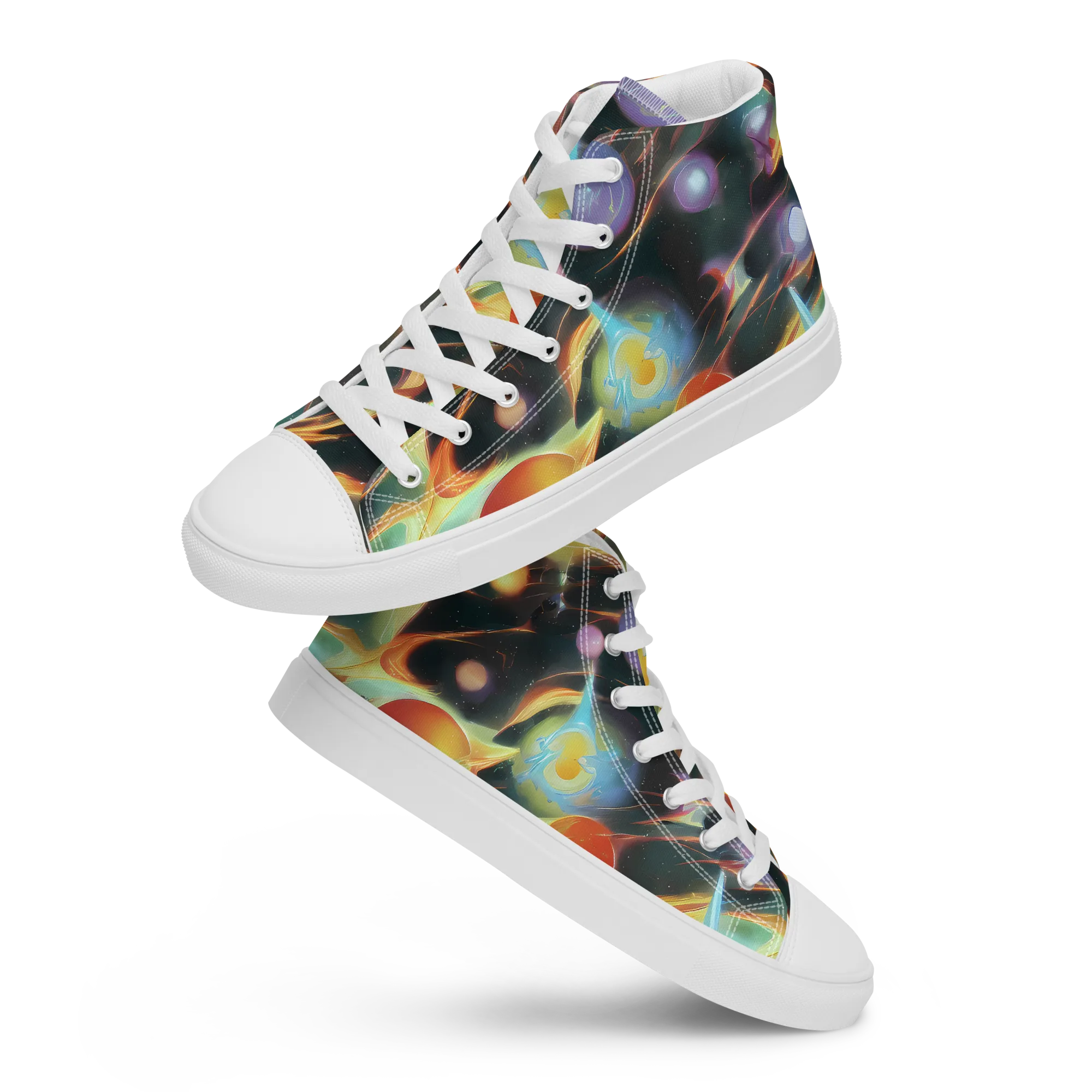 Fabritius Fantasy on Women's High Top Canvas Shoes — Front