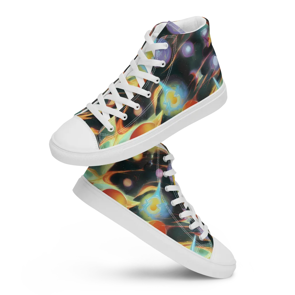Fabritius Fantasy on Women's High Top Canvas Shoes — Front
