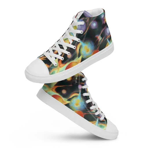 Fabritius Fantasy on a Women's High Top Canvas Shoes