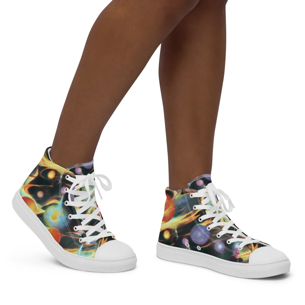 Fabritius Fantasy on Women's High Top Canvas Shoes — Right