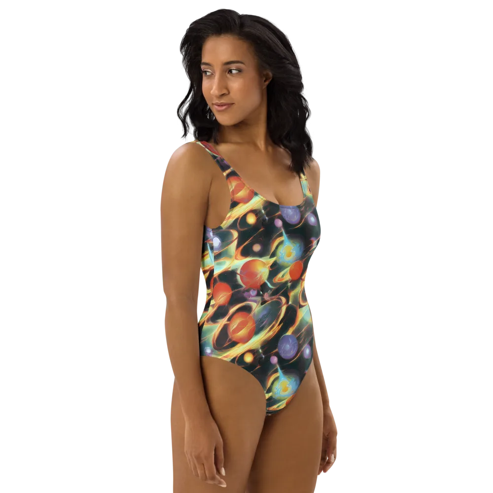 Fabritius Fantasy on One-Piece Swimsuit — Right