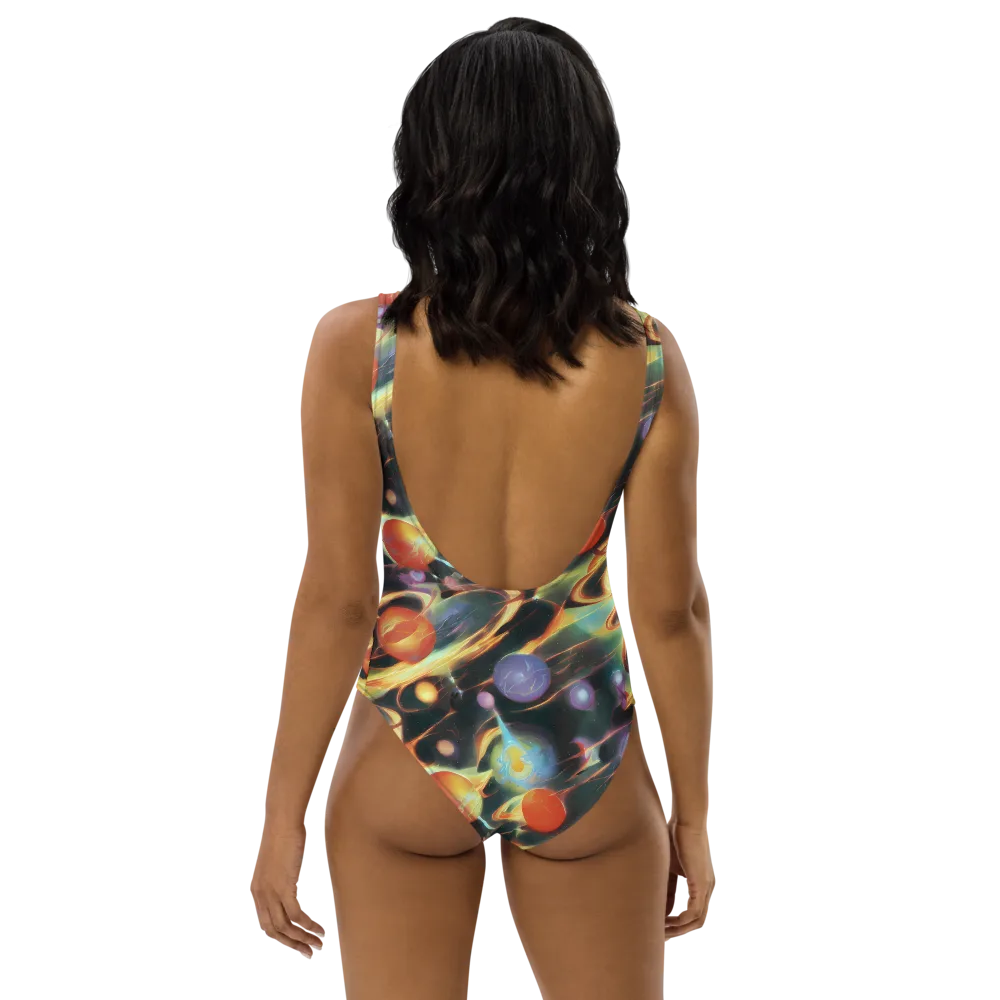 Fabritius Fantasy on One-Piece Swimsuit — Back