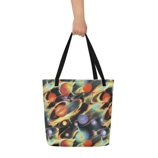 Fabritius Fantasy on a Large Tote Bag W/ Pocket