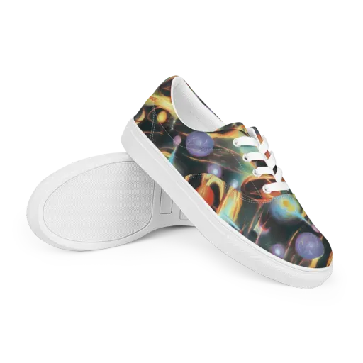 Fabritius Fantasy on a Men's Lace-Up Canvas Shoes