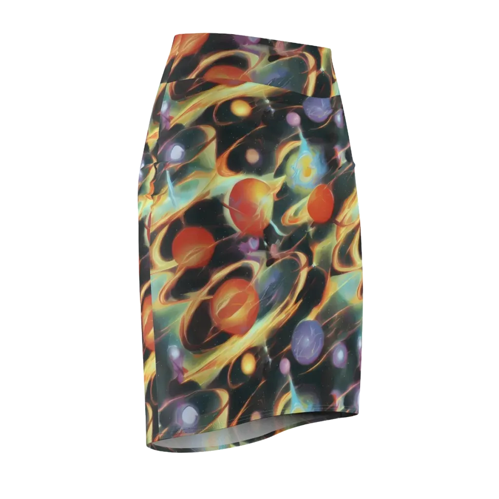 Fabritius Fantasy on Pencil Skirt — Front Side