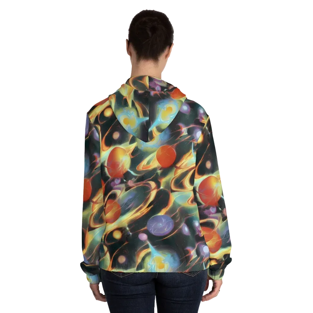 Fabritius Fantasy on Women's Full-Zip Hoodie — Back On Person