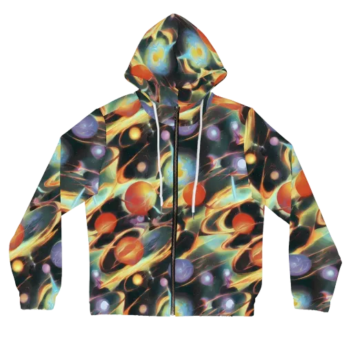 Fabritius Fantasy on a Women's Full-Zip Hoodie