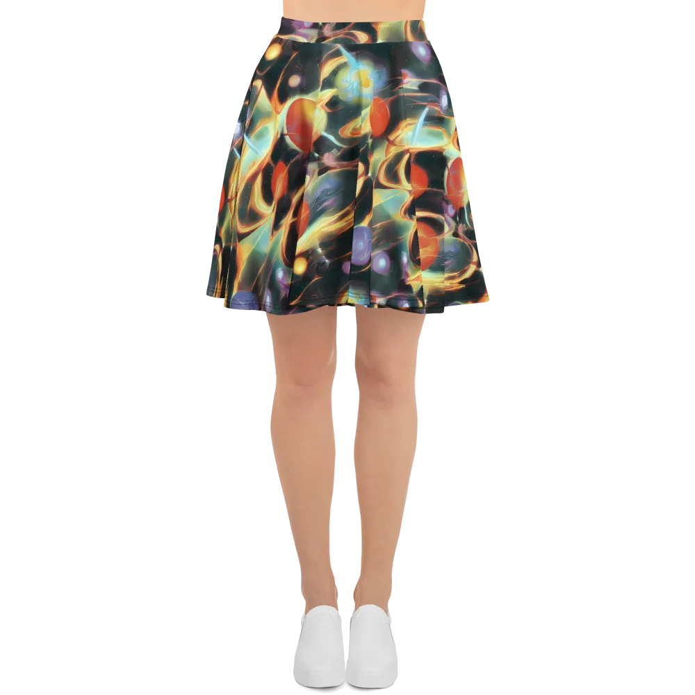 Fabritius Fantasy on Skater Skirt — Front