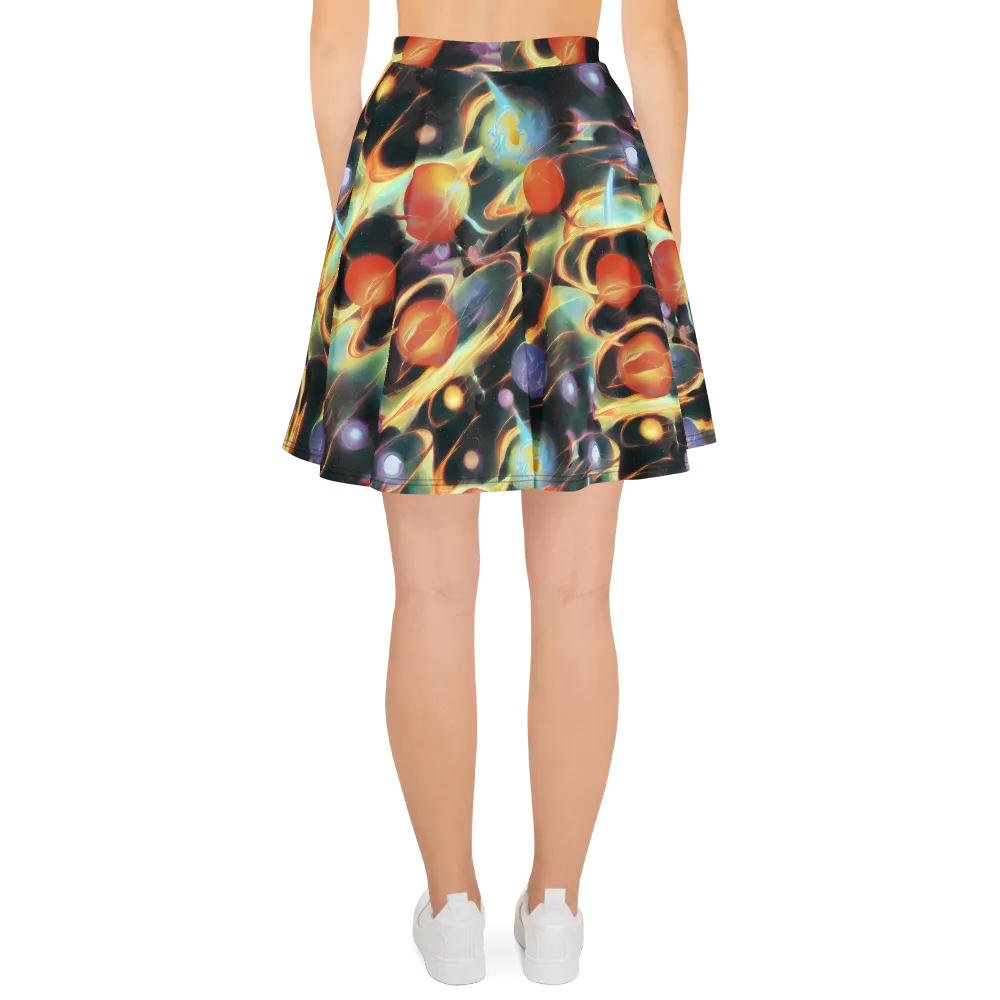 Fabritius Fantasy on Skater Skirt — Back