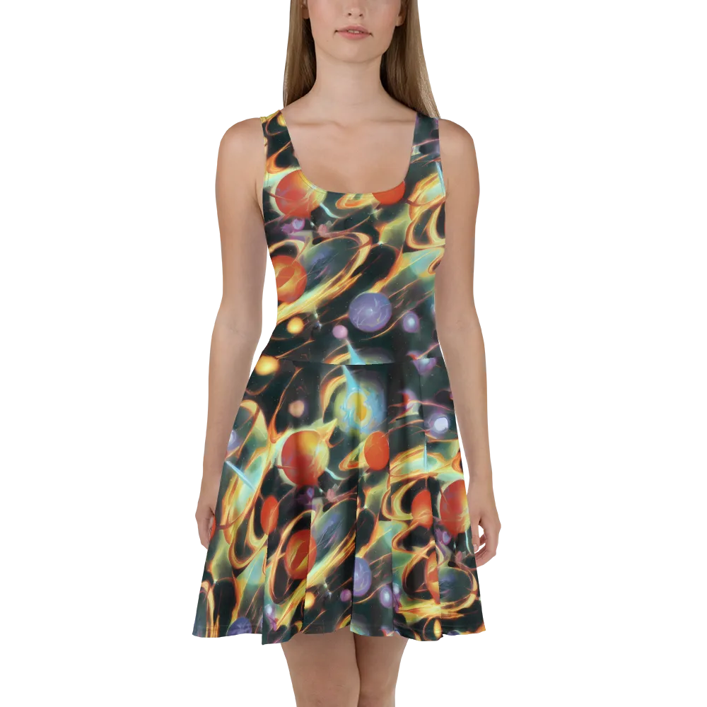 Fabritius Fantasy on Skater Dress — Front