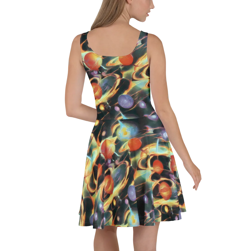 Fabritius Fantasy on Skater Dress — Back