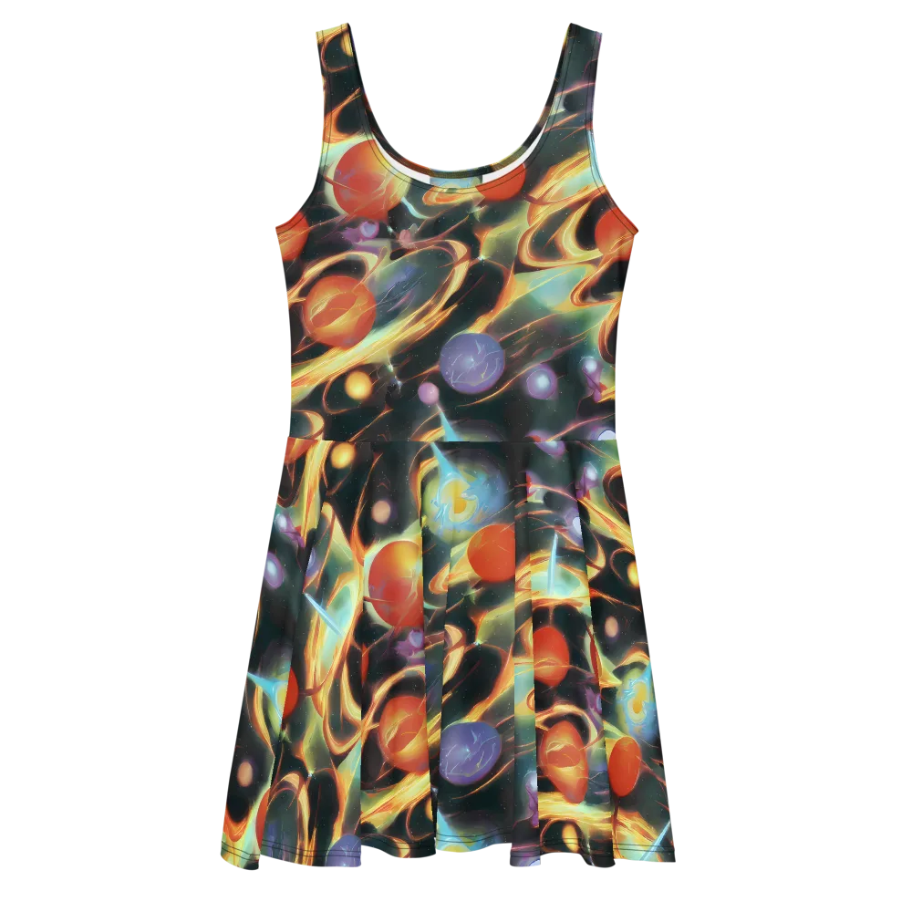 Fabritius Fantasy on Skater Dress — Front