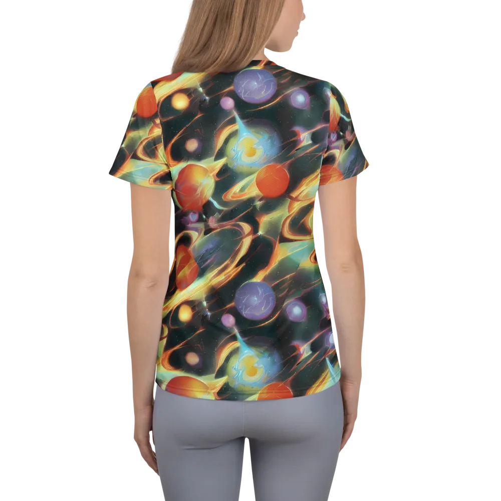 Fabritius Fantasy on Women's Athletic T-Shirt — Back